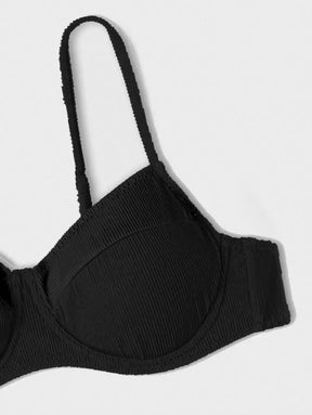 Biquíni Liso de Tecido Canelado - Maviele