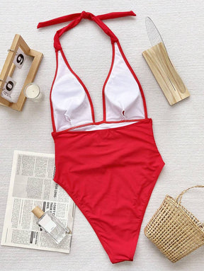 Maiô com Decote em V Profund -  Maviele