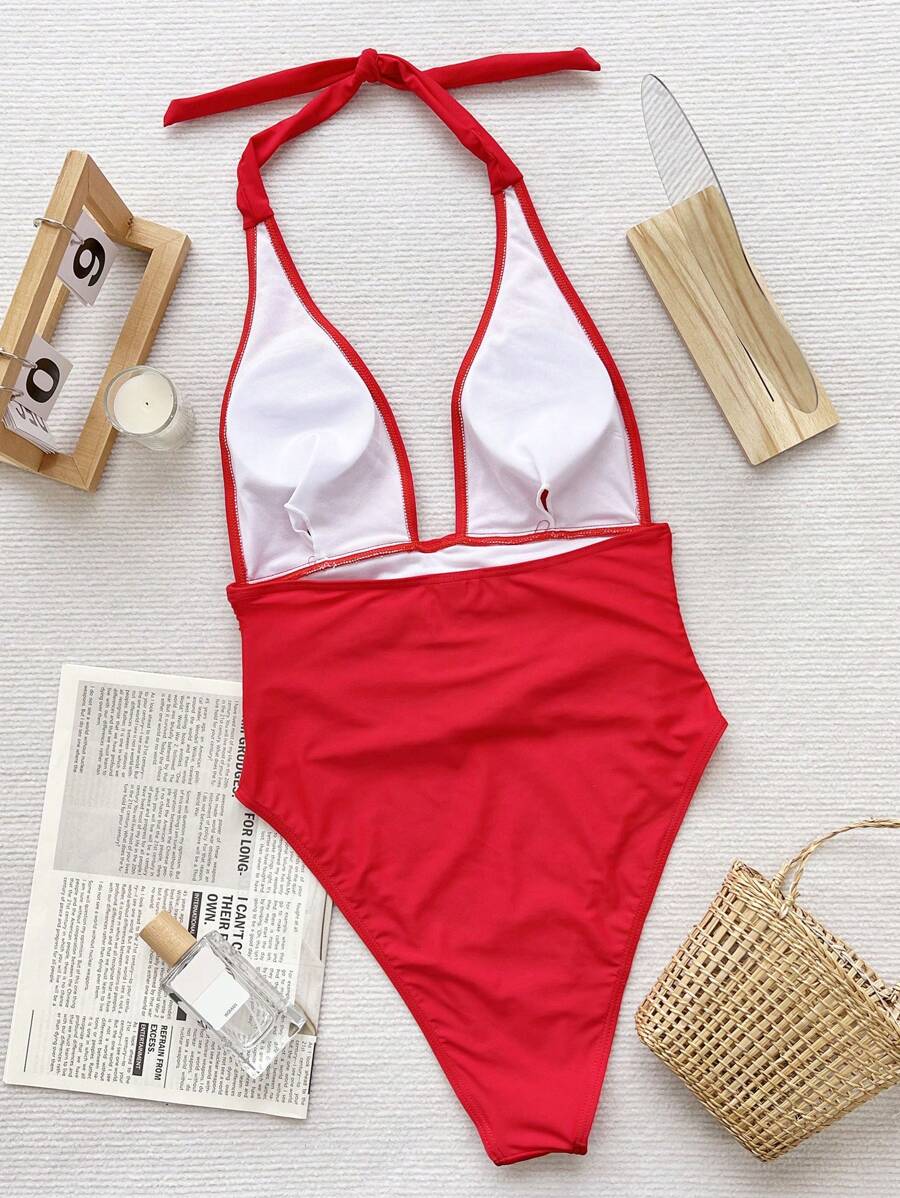 Maiô com Decote em V Profund -  Maviele