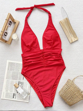 Maiô com Decote em V Profund -  Maviele