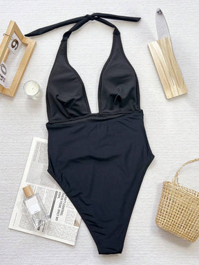 Maiô com Decote em V Profund -  Maviele