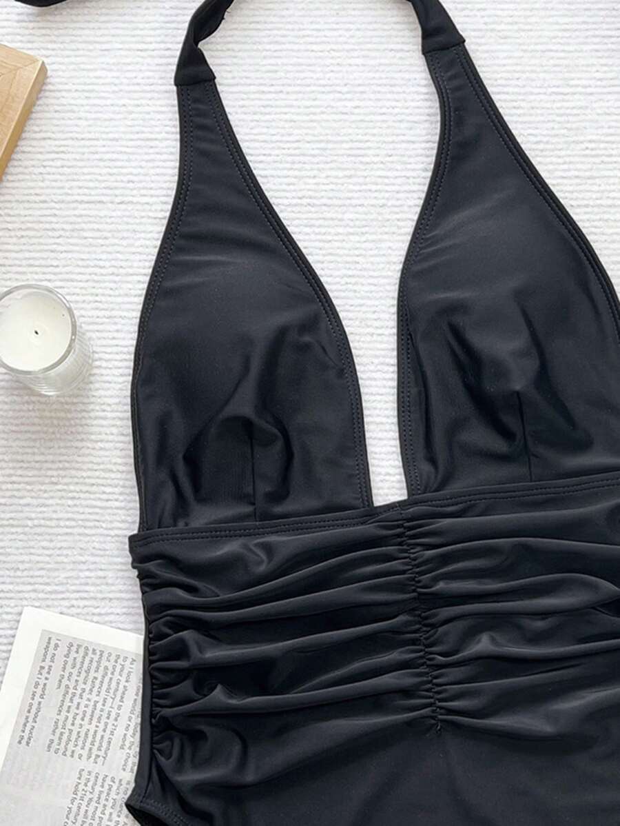 Maiô com Decote em V Profund -  Maviele