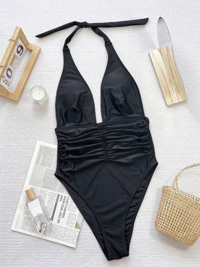 Maiô com Decote em V Profund -  Maviele