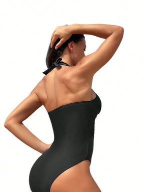 Maiô Cor Sólida One Piece - Maviele