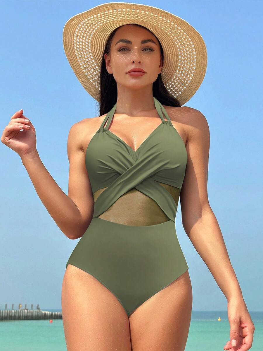 Maiô Cor Sólida One Piece - Maviele