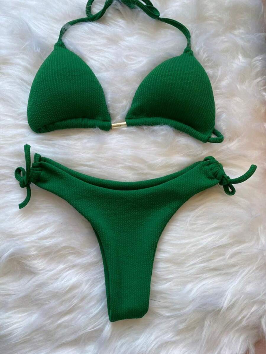 Biquini Cortininha Canelado - Maviele