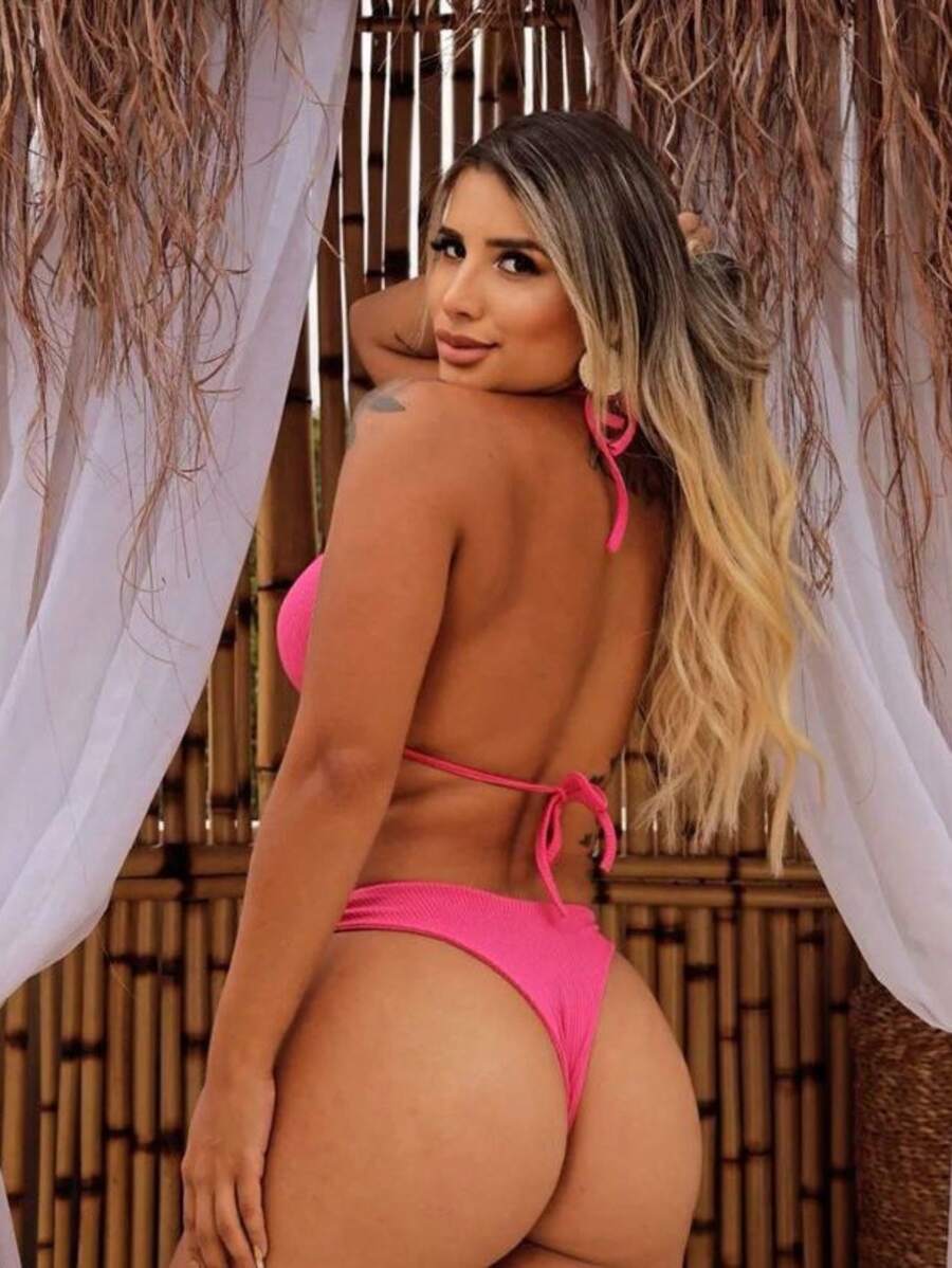 Biquini Cortininha Canelado - Maviele