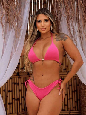 Biquini Cortininha Canelado - Maviele