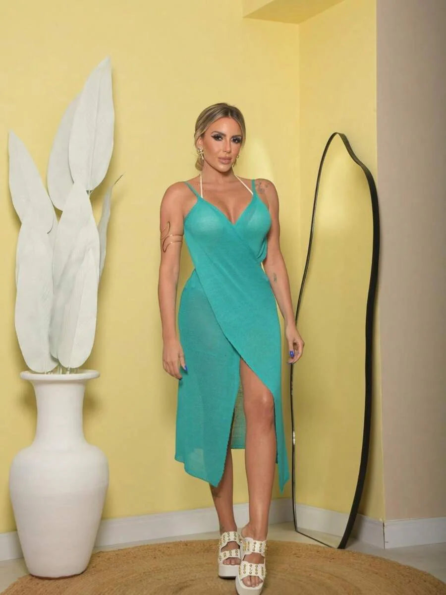 Saída de Praia Piscina Vestido Tricot -  Maviele