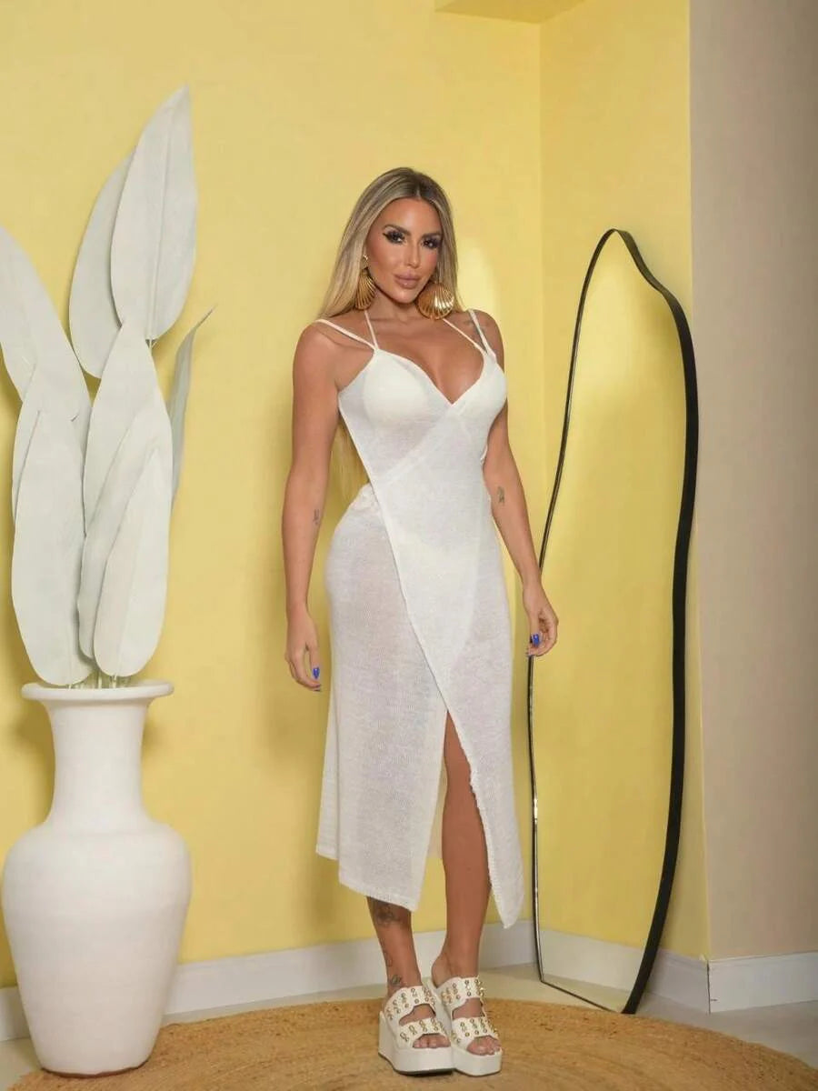 Saída de Praia Piscina Vestido Tricot -  Maviele