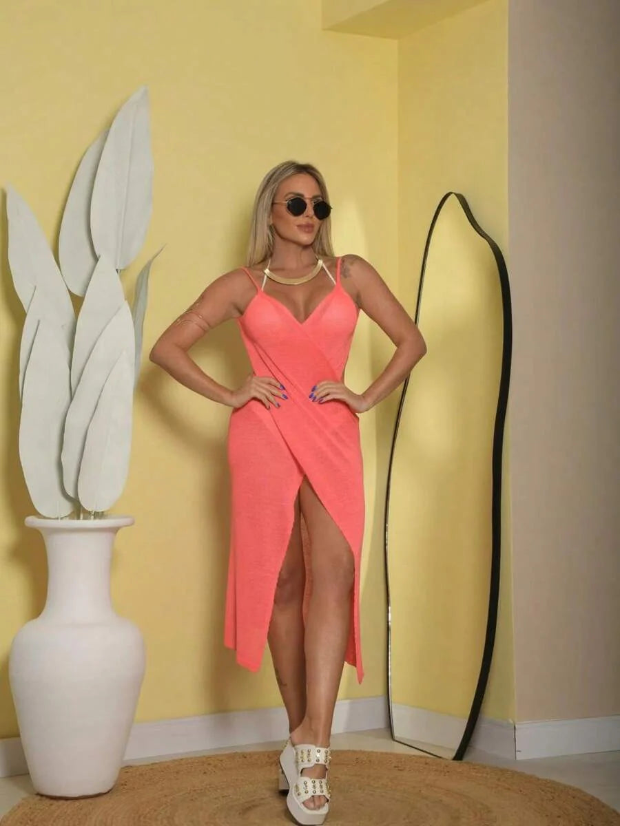 Saída de Praia Piscina Vestido Tricot -  Maviele