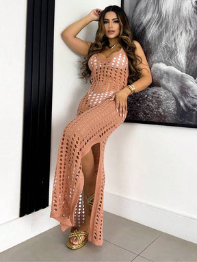 Vestido Furão Saída de Praia com Fenda - Maviele