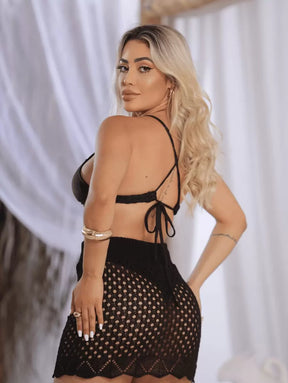 Saia Saida de Praia com Ajuste Cordão - Maviele