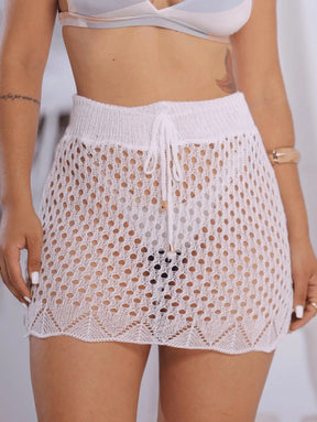 Saia Saida de Praia com Ajuste Cordão - Maviele