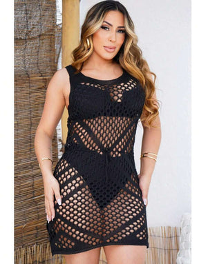 Saida de praia com ajuste na cintura - Maviele