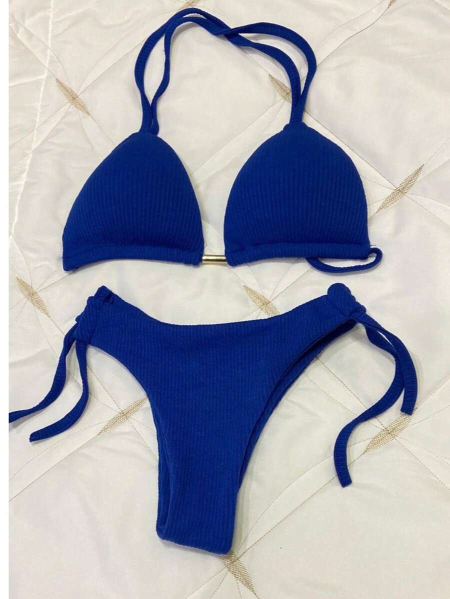 Biquini Cortininha Canelado - Maviele