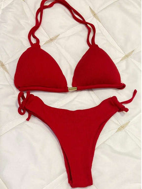 Biquini Cortininha Canelado - Maviele