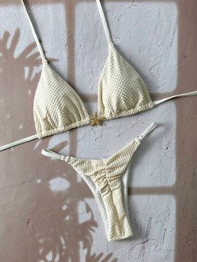 2 Peças Conjunto de Maiô Bikini Cortininha - Praiar