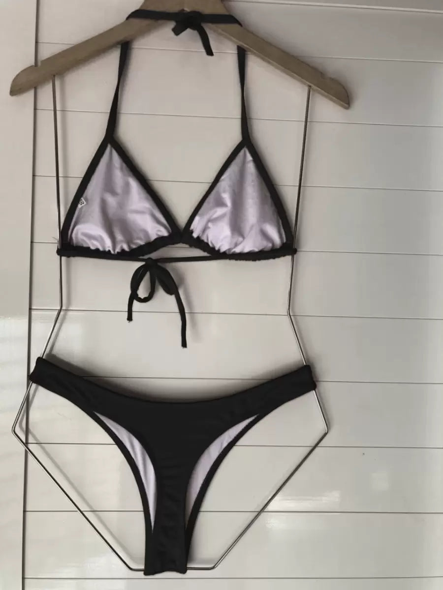 Biquini Asa Delta Fio Dental Cortininha - Maviele