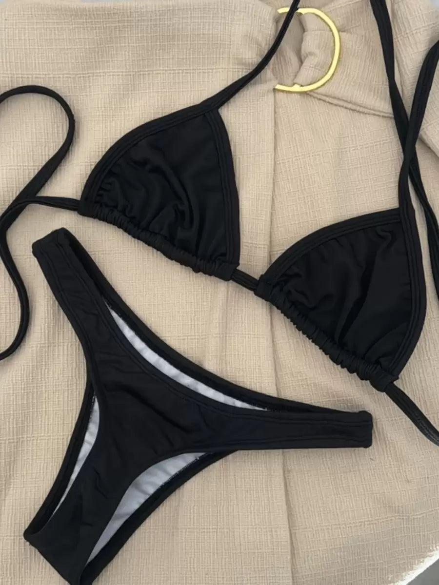 Biquini Asa Delta Fio Dental Cortininha - Maviele