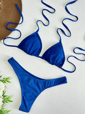 Biquini Asa Delta Fio Dental Cortininha - Maviele