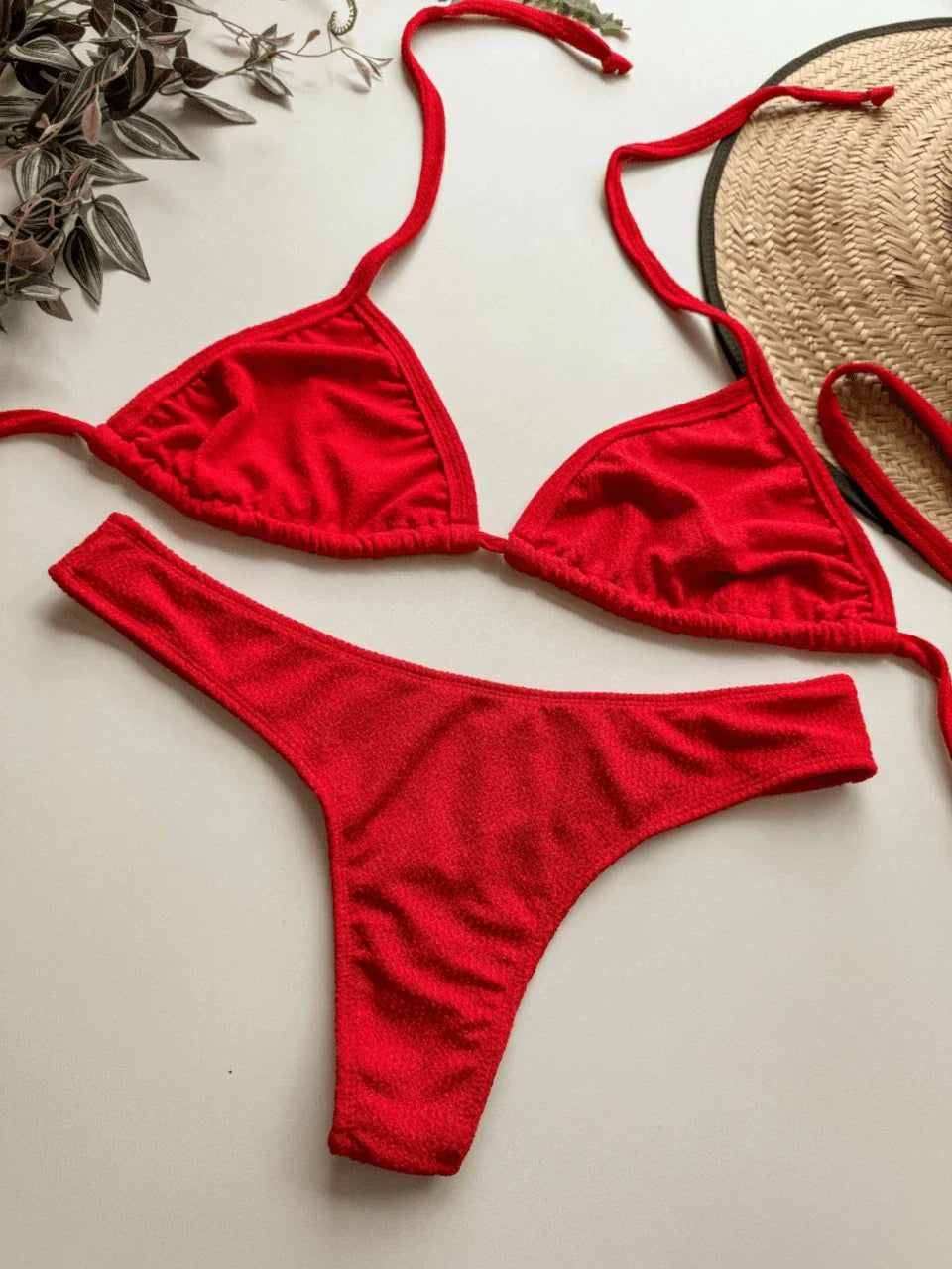 Biquini Asa Delta Fio Dental Cortininha - Maviele