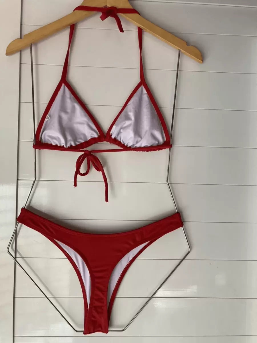 Biquini Asa Delta Fio Dental Cortininha - Maviele