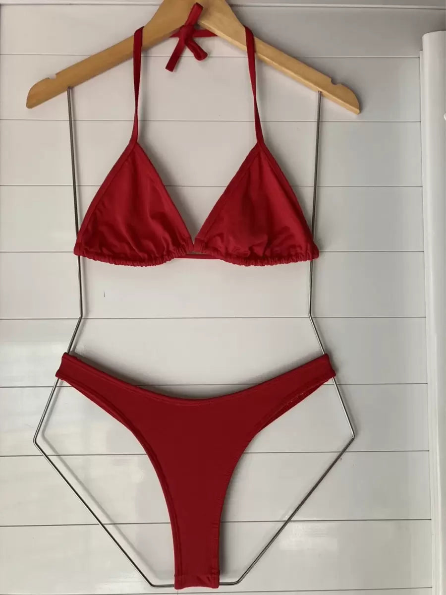 Biquini Asa Delta Fio Dental Cortininha - Maviele