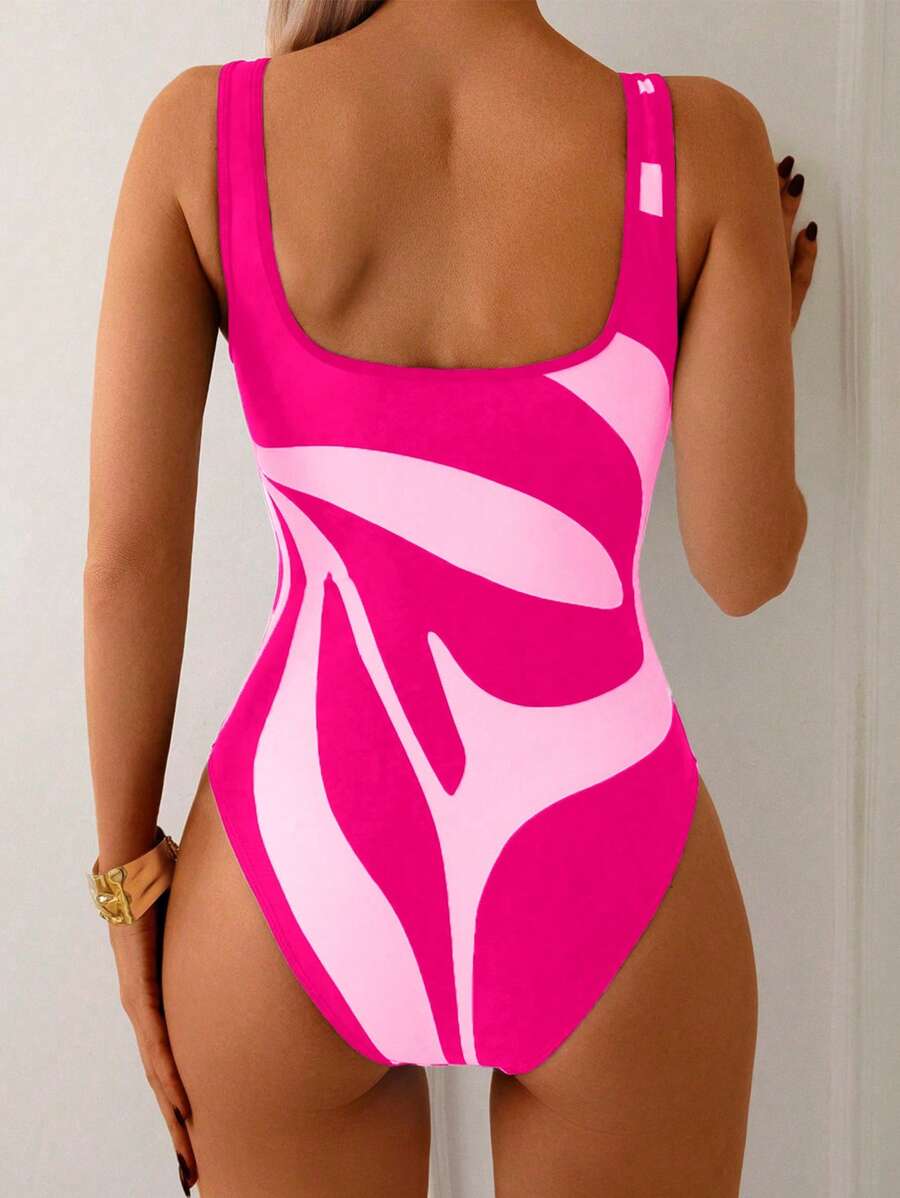 Maiô Estampa Floral Preta e Branca - Maviele