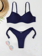 Biquíni Liso de Tecido Canelado - Maviele