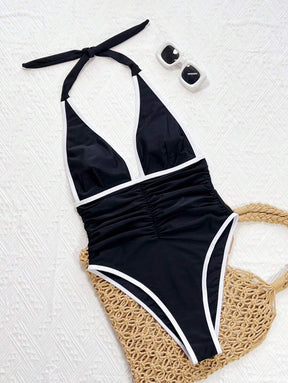 Maiô com Decote em V Profund -  Maviele