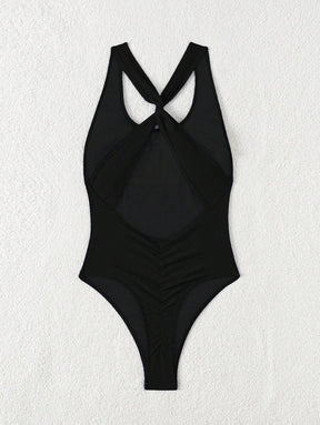 Maiô Sólido Torcido Franzido - Maviele