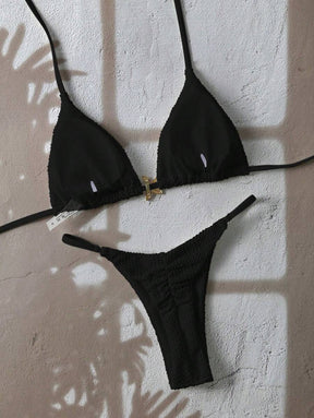 2 Peças Conjunto de Maiô Bikini Cortininha - Praiar