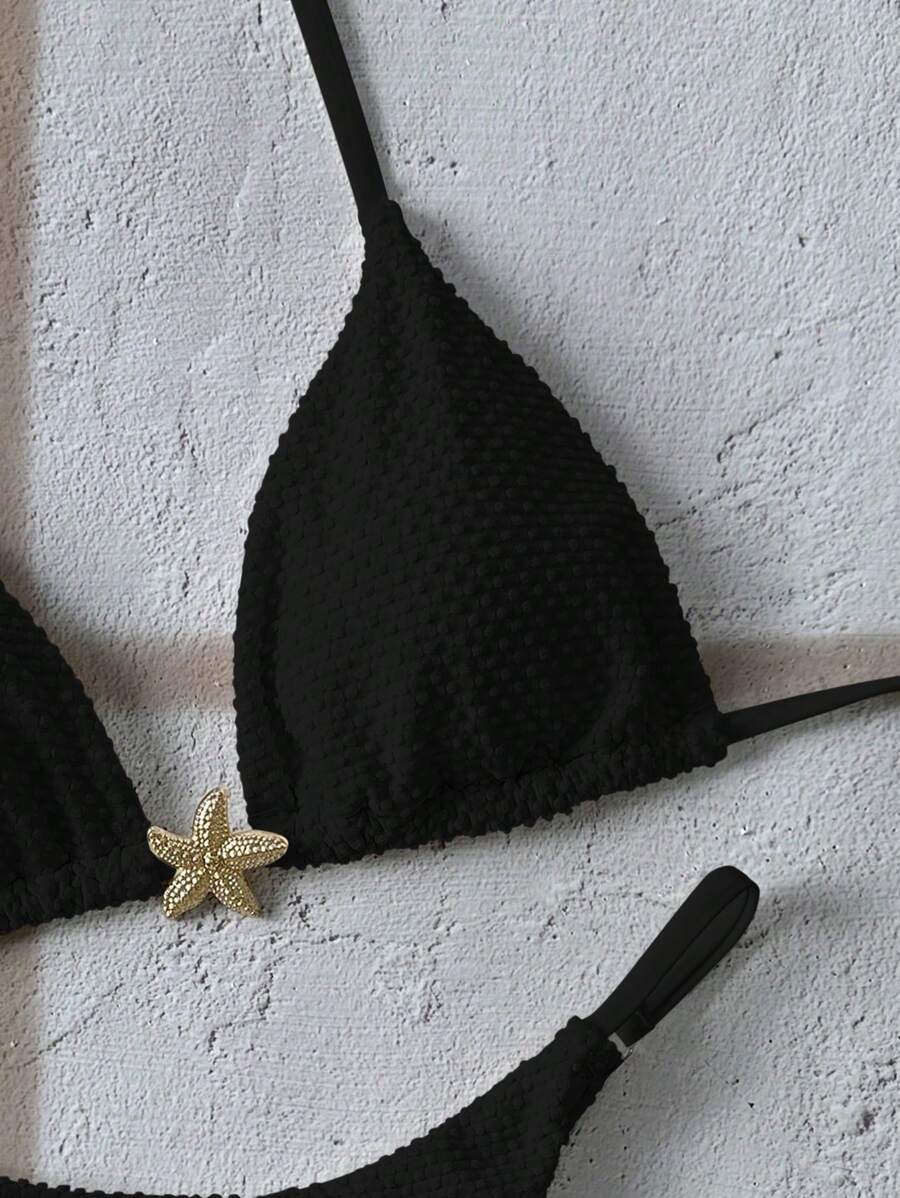 2 Peças Conjunto de Maiô Bikini Cortininha - Praiar