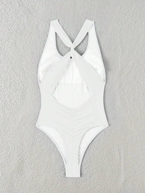 Maiô Sólido Torcido Franzido - Maviele