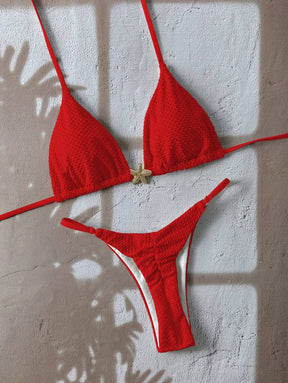 2 Peças Conjunto de Maiô Bikini Cortininha - Praiar