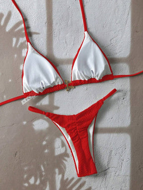 2 Peças Conjunto de Maiô Bikini Cortininha - Praiar