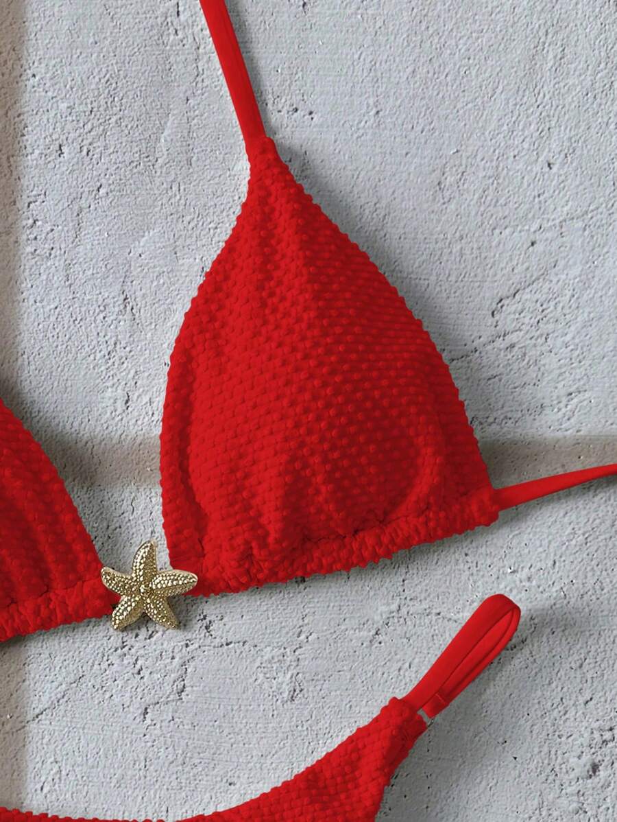 2 Peças Conjunto de Maiô Bikini Cortininha - Praiar