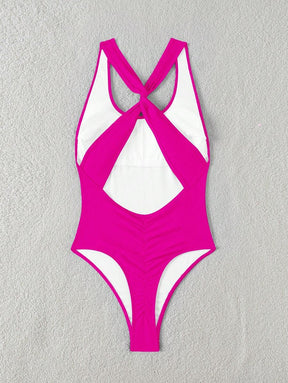 Maiô Sólido Torcido Franzido - Maviele