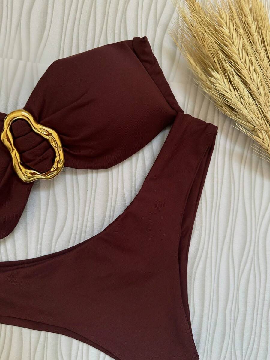 Biquíni Bege Asa Delta com Bojo Removível – Praiar