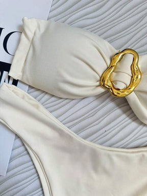 Biquíni Bege Asa Delta com Bojo Removível – Praiar