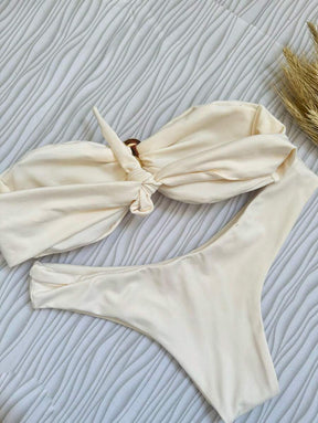 Biquíni Bege Asa Delta com Bojo Removível – Praiar
