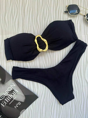 Biquíni Bege Asa Delta com Bojo Removível – Praiar