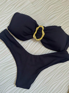 Biquíni Bege Asa Delta com Bojo Removível – Praiar