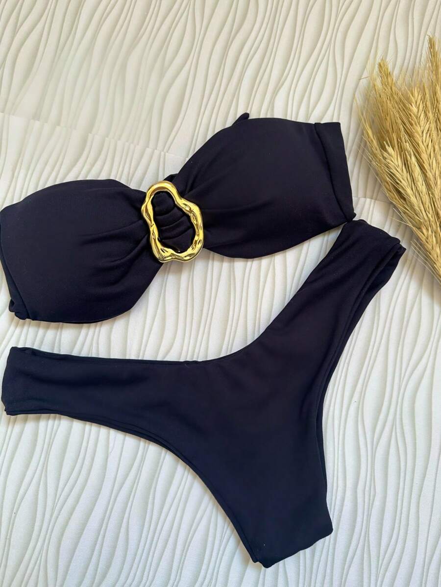 Biquíni Bege Asa Delta com Bojo Removível – Praiar