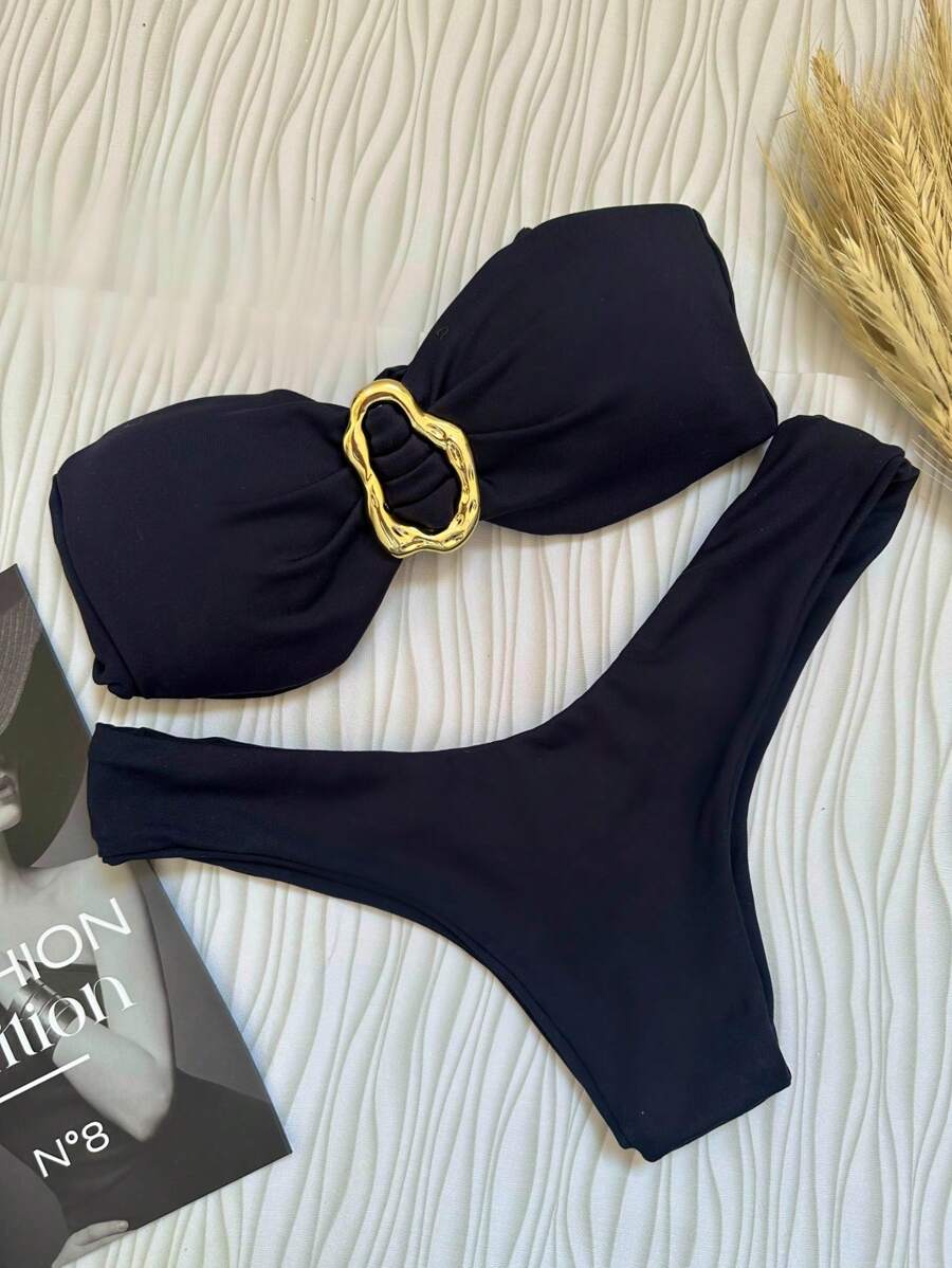 Biquíni Bege Asa Delta com Bojo Removível – Praiar