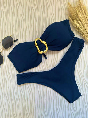 Biquíni Bege Asa Delta com Bojo Removível – Praiar