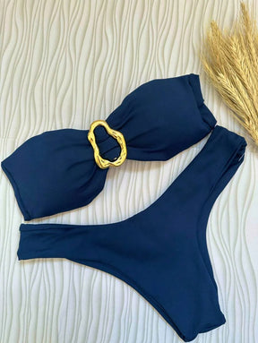 Biquíni Bege Asa Delta com Bojo Removível – Praiar