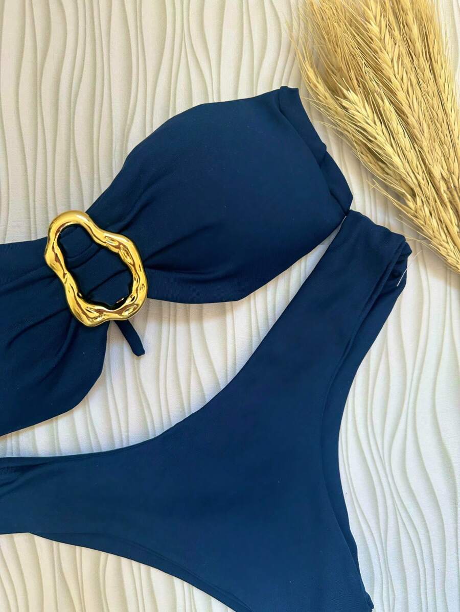 Biquíni Bege Asa Delta com Bojo Removível – Praiar