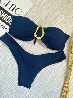 Biquíni Bege Asa Delta com Bojo Removível – Praiar